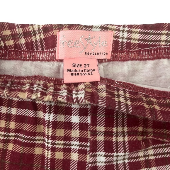 Freestyle Revolution Gray and Burgundy CaliBear and Bellbottom Pants Set Size 2T - Picture 5 of 6